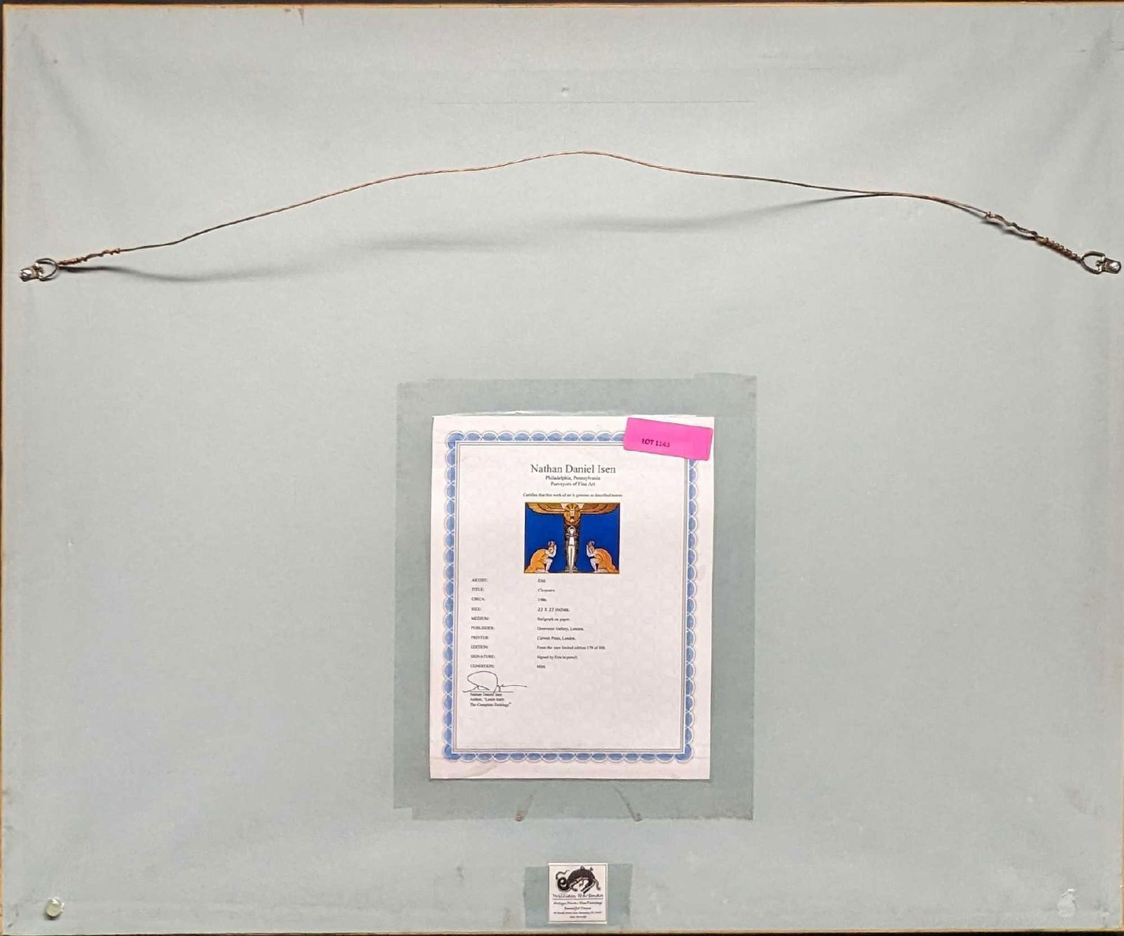 Framed S&N Erte "Cleopatra" Serigraph Print - 9