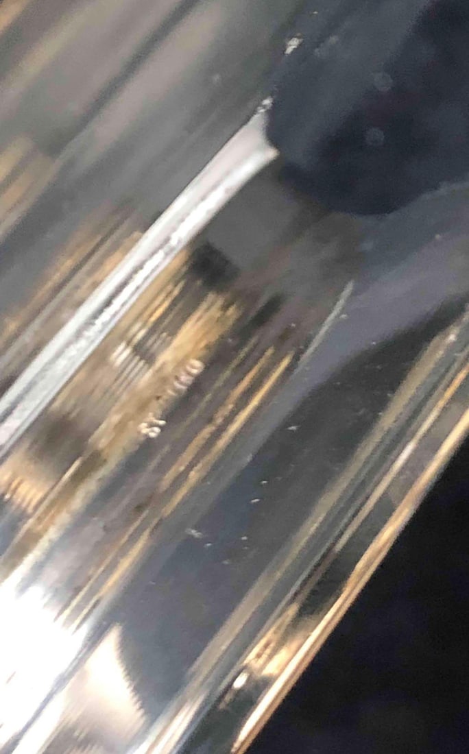 Crystal Serving Dish With Sterling Silver Stem - 4