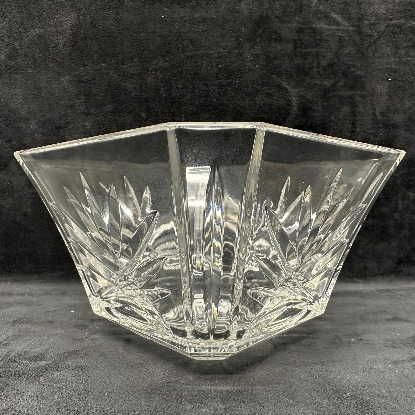 Waterford Crystal Cut Glass Hexagonal Bowl (1 of 9)