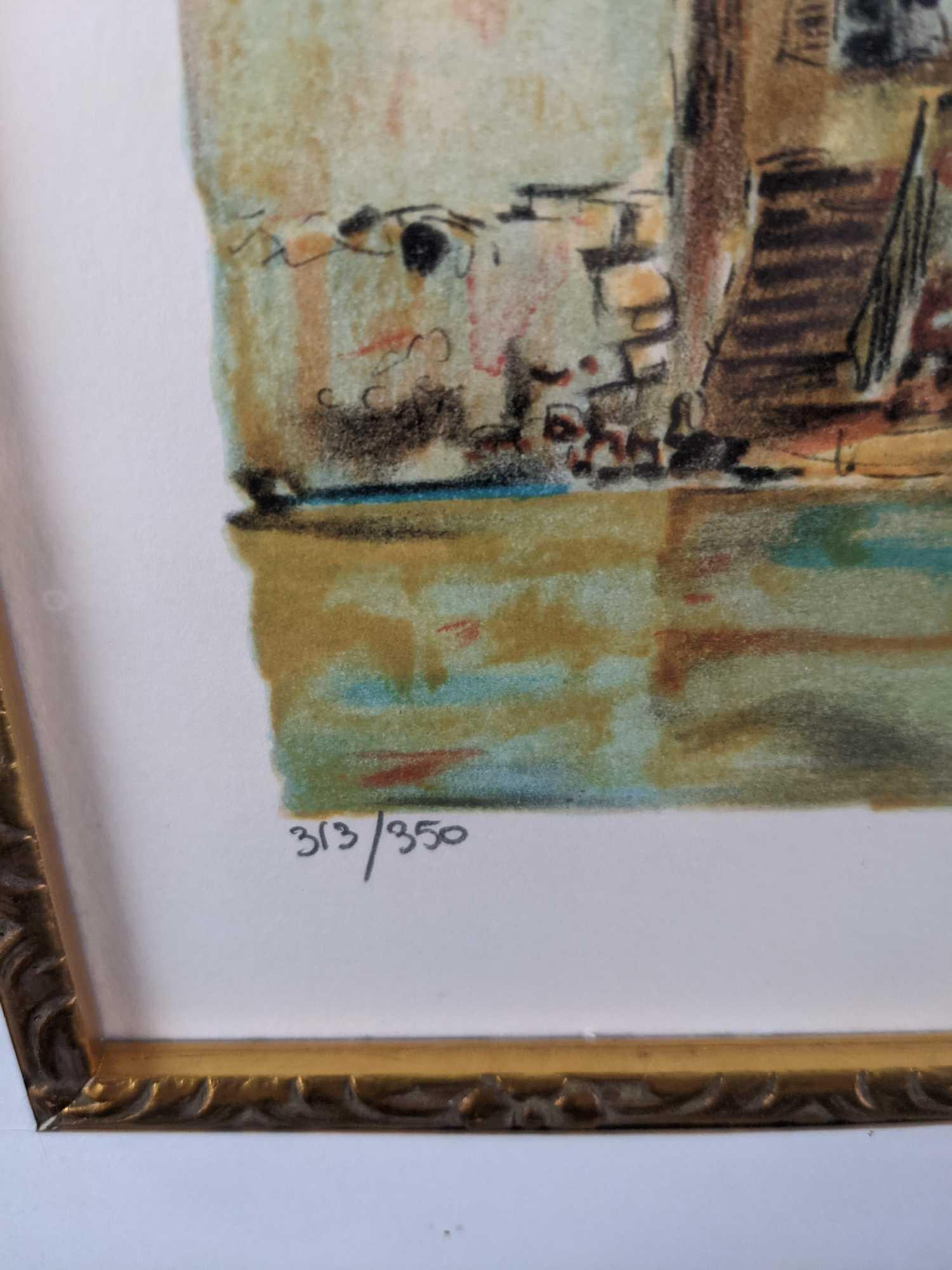 Framed Pierre Eugene Cambier Signed Numbered Litho - 5