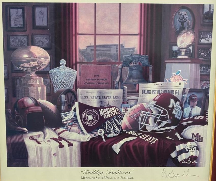 Mississippi State Greg Gamble Signed Print - 5