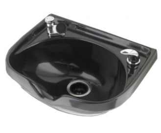 Marble Products 200 Wide Shampoo Bowl With Faucet Set Black A: Wide neck and profile shampoo bowl used by many stylists for many years and liked very well because of the wide neck area. Bowl is 22.5"W X 17.5"L X 8"D. Marble high quality shampoo bowl