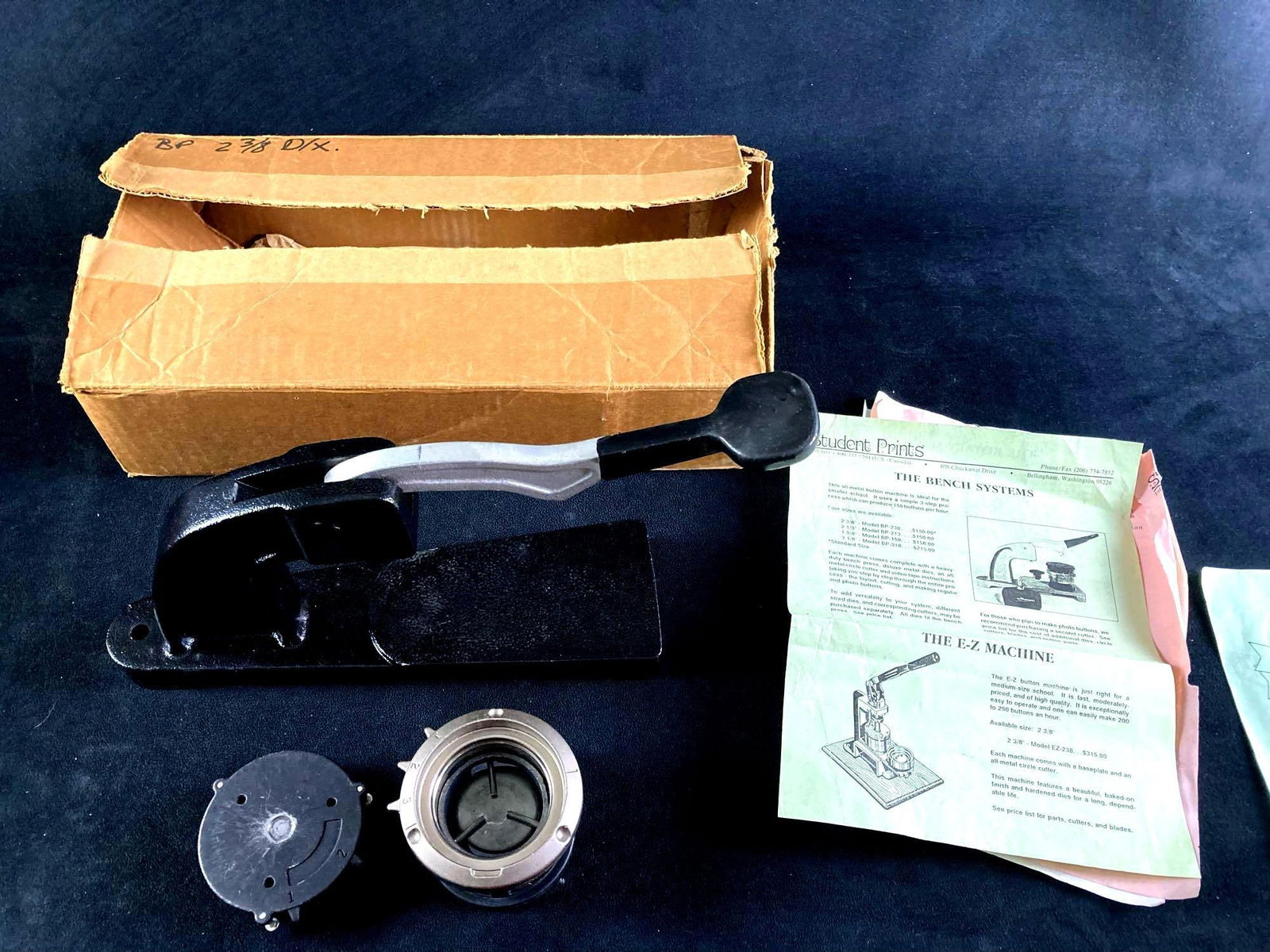 Student Prints The Bench System Button Machine - 5