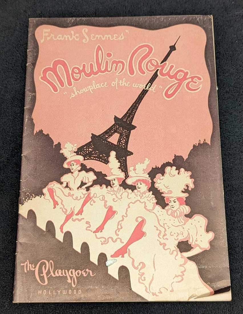 Frank Semmes' Moulin Rogue Playgoer Magazine: Frank Semmes' Moulin Rogue Playgoer Magazine. This was released by the John F. Huber Publishing Company (Hollywood CA) in the 1950s. This is approx 6" x 9" and it weighs 0.10lb. The cover has some she