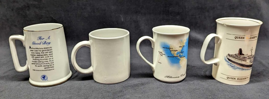 4 Ship Themed Mugs - 2
