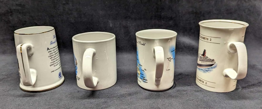 4 Ship Themed Mugs - 4