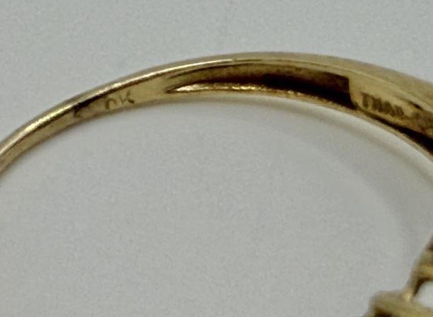 10k Gold Tanzanite Ring (1 Stone Missing) - 3