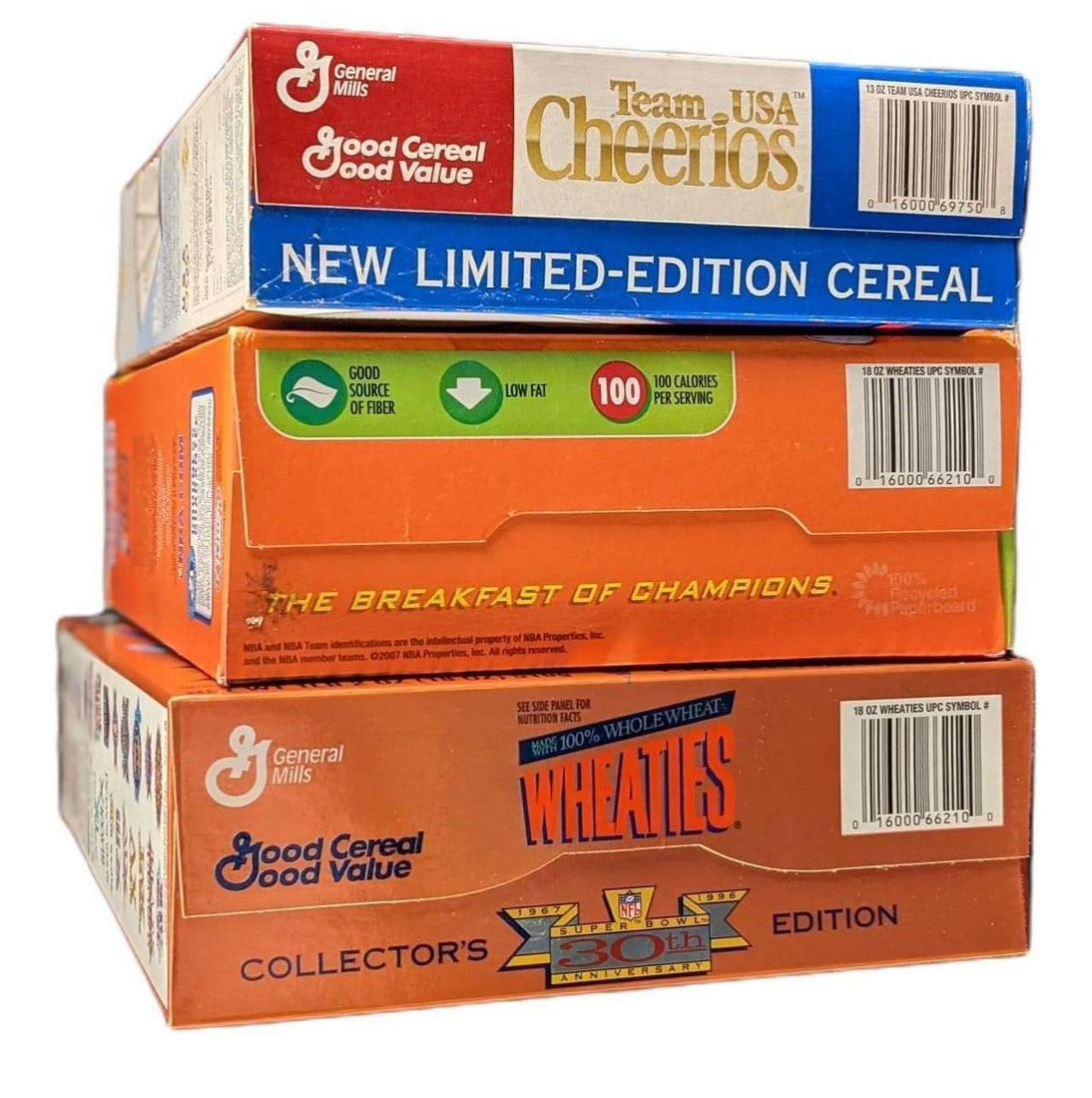 Three Collectable Cereal Boxes Cheerios Wheaties - 4