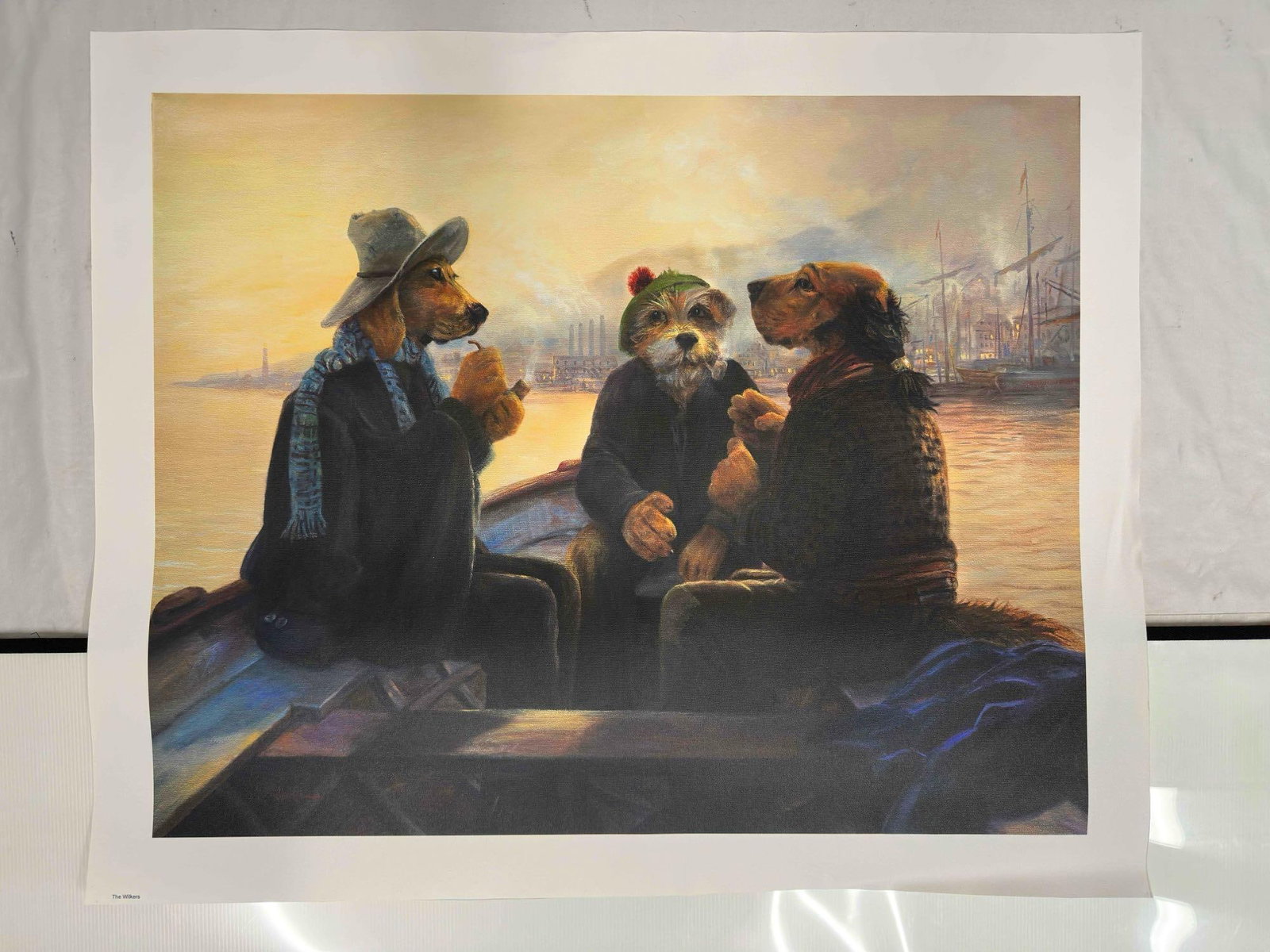 The Wilkers Giclee on Canvas Lonely Dog Ivan Clarke: The Wilkers Giclee on Canvas Lonely Dog Ivan Clarke. Giclee on canvas titled The Wilkers by Ivan Clarke. This medium (30" x 23 3/4") art piece is a high quality print after an original from Cl