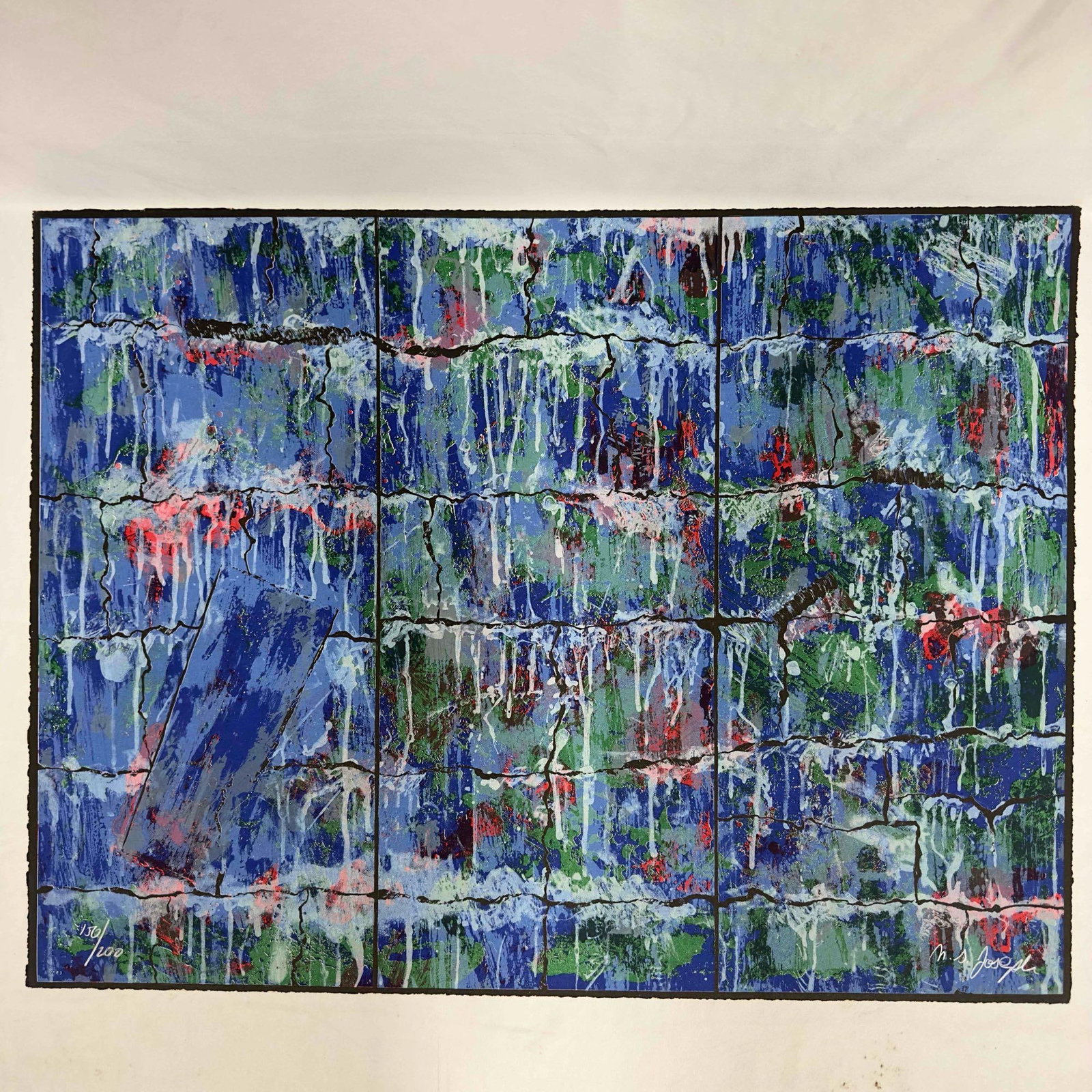 Nathan Slate Joseph Signed Numbered Art Serigraph Print Artwork 1983: Nathan Slate Joseph Signed Numbered Art Serigraph Print Artwork. Artist signed bottom right corner and numbered 150/200 bottom left corner. Also the paper is watermark stamped in the bottom left hand