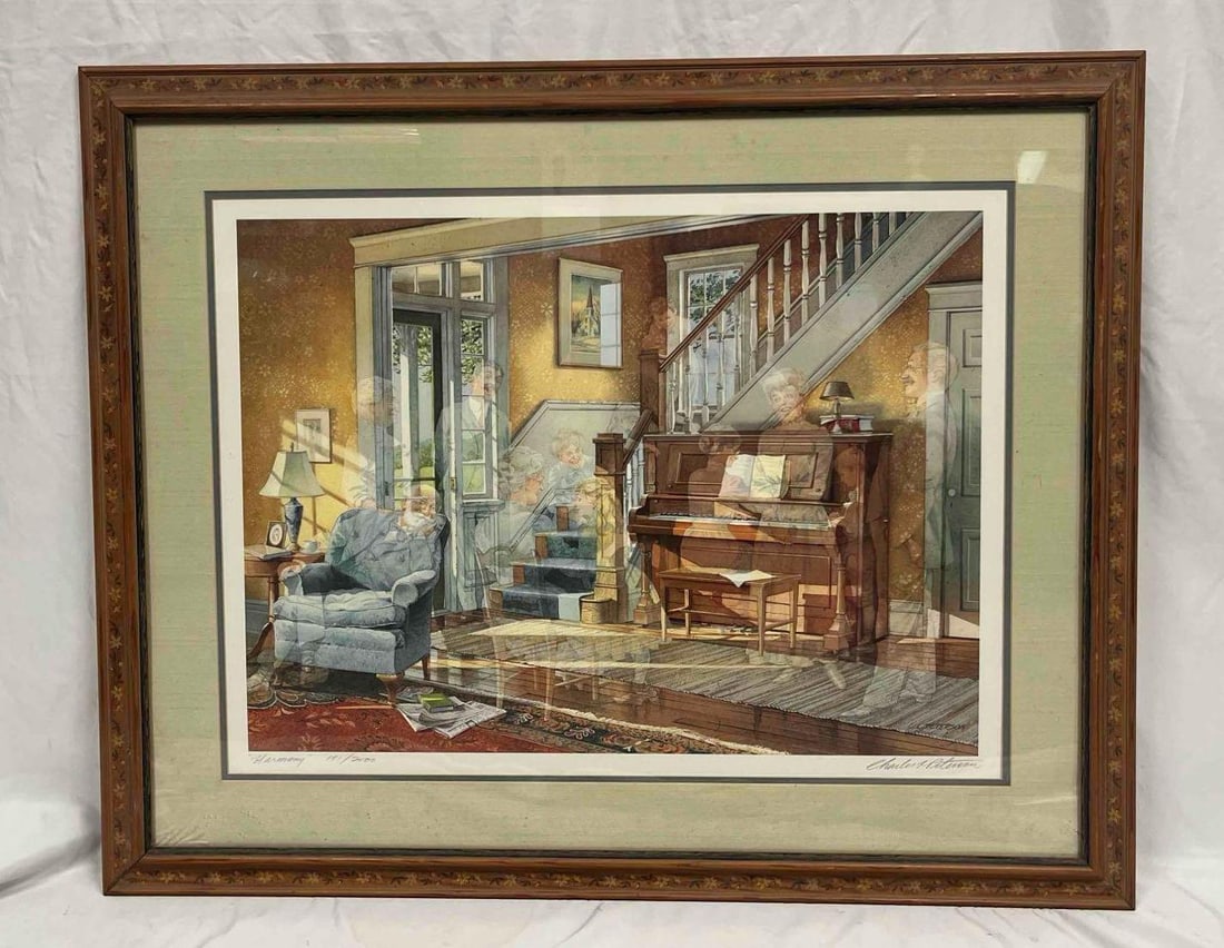 Framed And Signed Limited Edition Print Harmony By Charles L. Peterson: This lot contains a Framed And Signed Limited Edition Print Harmony By Charles L. Peterson. The approx. weight and dimensions are listed below. Overall the Limited Edition Print is in good pre owned c