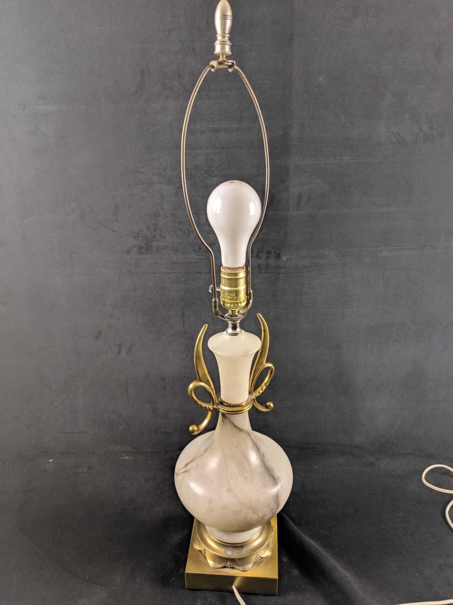 Retro Marble Table Lamp - 2
