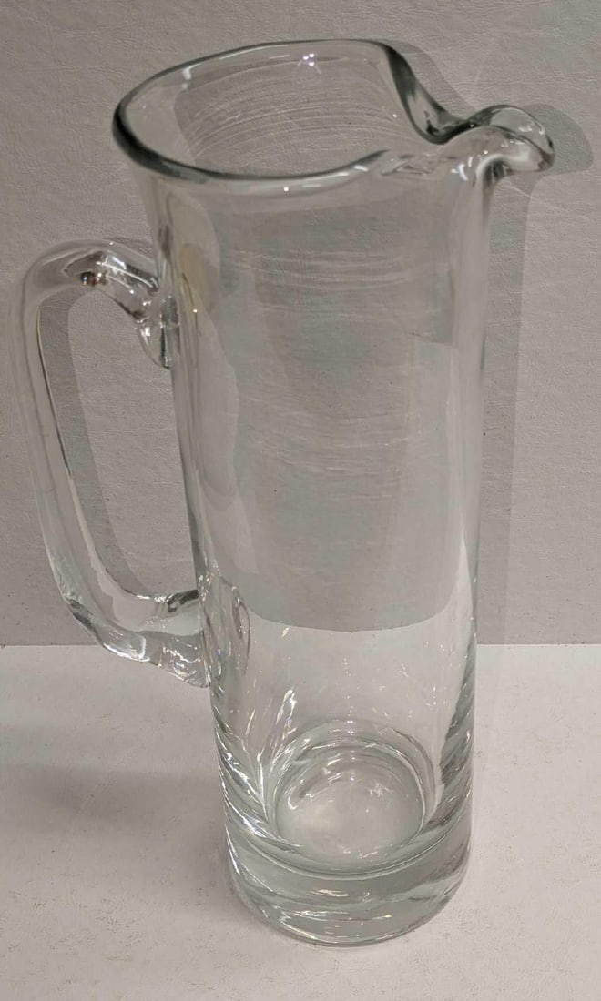 Vintage Clear 12" Glass Pitcher (1 of 7)