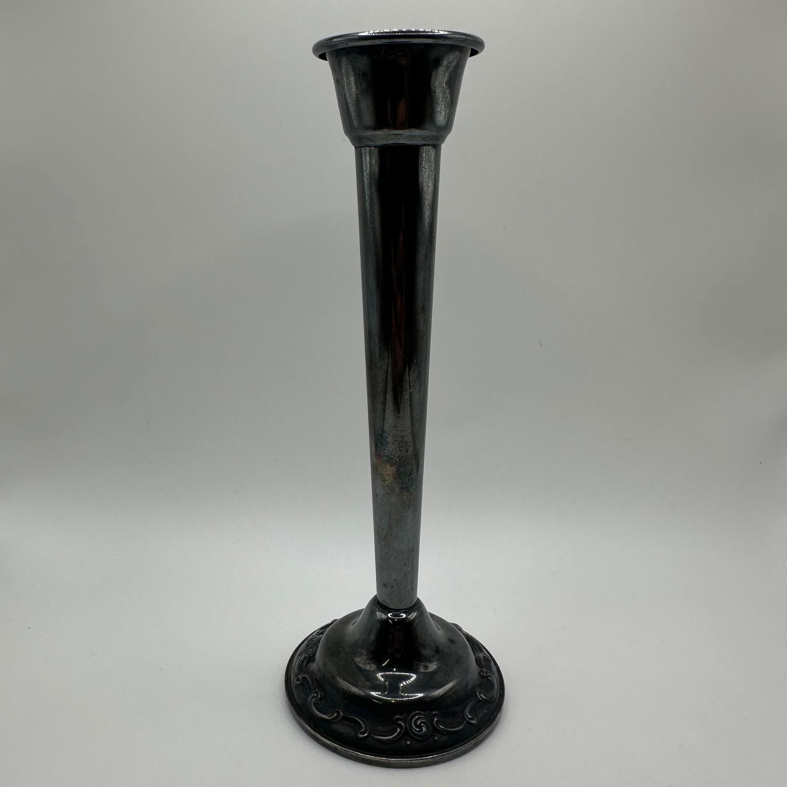 Gorham Rosette Pattern Tapered Silverplated Candle Stick EP YC3054 (1 of 8)