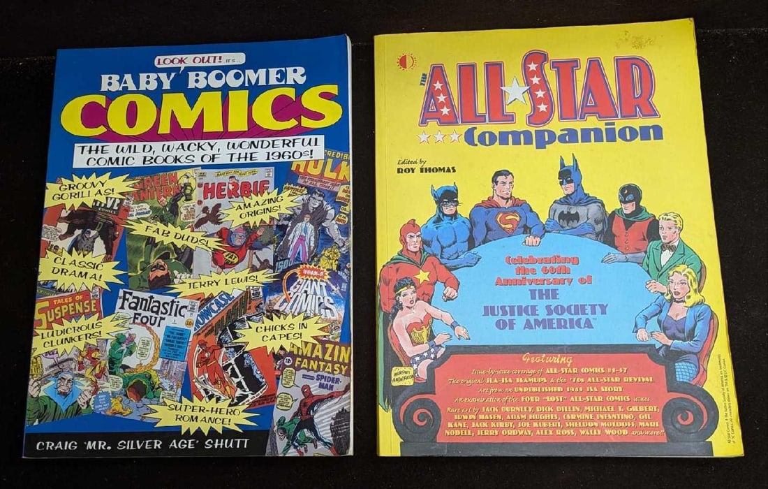 Baby Boomer Comics And All Star Companion Softcover Books: Baby Boomer Comics And All Star Companion Softcover Books. This lot includes: (1) Baby Boomer Comics - The Wild, Wacky, Wonderful Comic Books Of The 1960s By Craig Shutt. This was published by Kraise