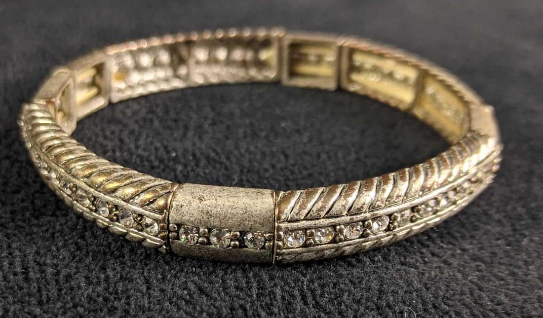 Silver Colored Bracelet Stacking Set - 3