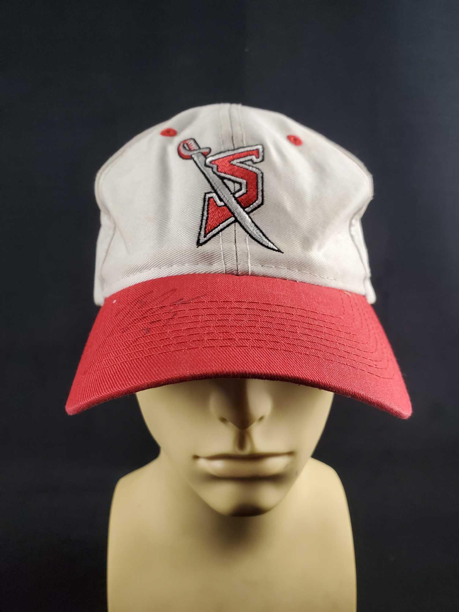 Autographed Hockey Rasmus Dahlin Buffalo Sabres Cap: Buffalo Sabres baseball cap signed by young hockey star, Rasmus Dahlin. The cap is an official NHL cap by LogoAthletic and is size fits all. Please note, these is their alterative logo that was used d