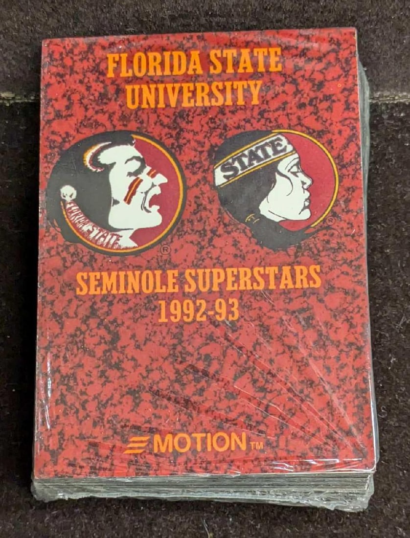 Sealed Florida State University Seminole Superstars 1992-1993 Motion Cards B (1 of 2)
