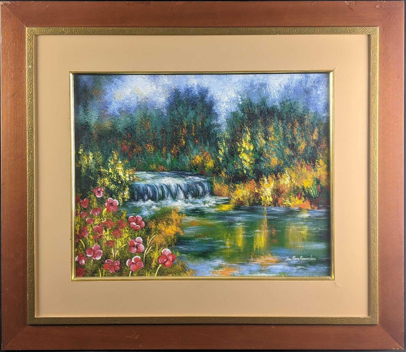 Los Colores de la Vida - The Colors of Life: Los Colores de la Vida - The Colors of Life This painting is acrylic on canvas of a beautiful nature scene. This painting was done by Jean Pierre Reinoso. The painting is framed and signed by the arti