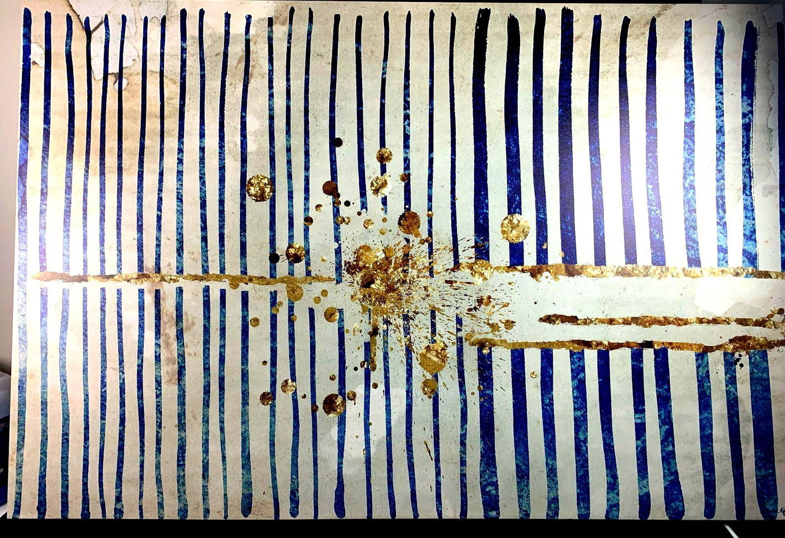 Large Pop Art Inspired Canvas Print By Oliver Gal: Large Pop Art Inspired Canvas Print By Oliver Gal Lovely bright canvas print signed by artist and artist information on back of print. Please see photos. Condition: Excellent. No tears, rips or markin