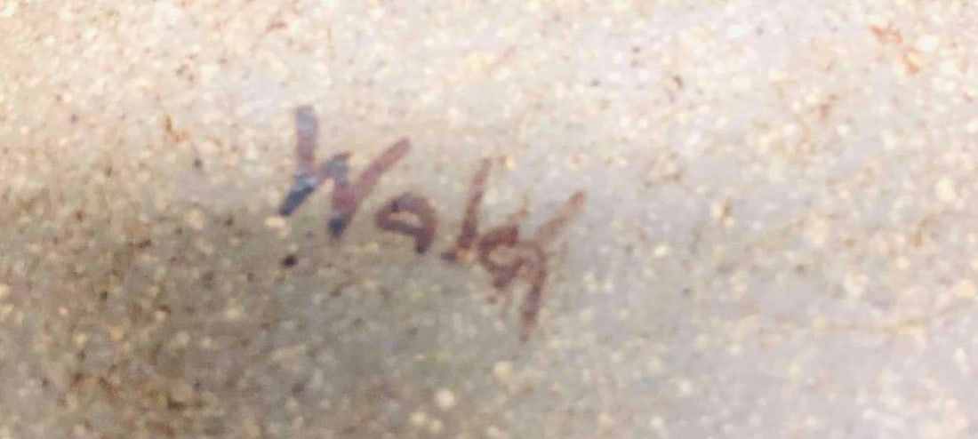 Signed Small Clay Pot - 7