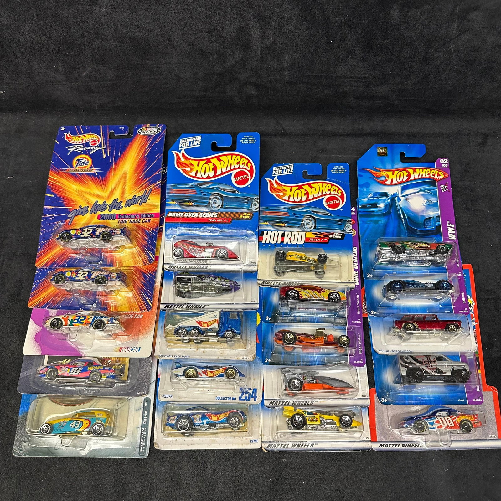 Twenty Hot Wheels Diecast Car Lot Including NASCAR Tide Racing Game Over Series Hot Rod WWE (1 of 7)