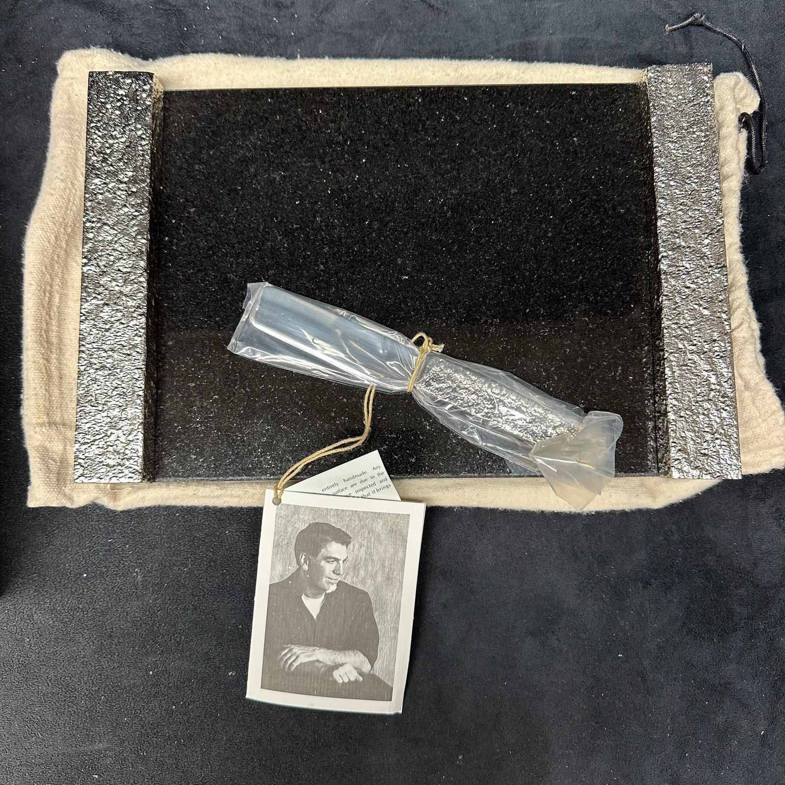 Michael Aram Black Cheese Board Set with Knife (1 of 7)