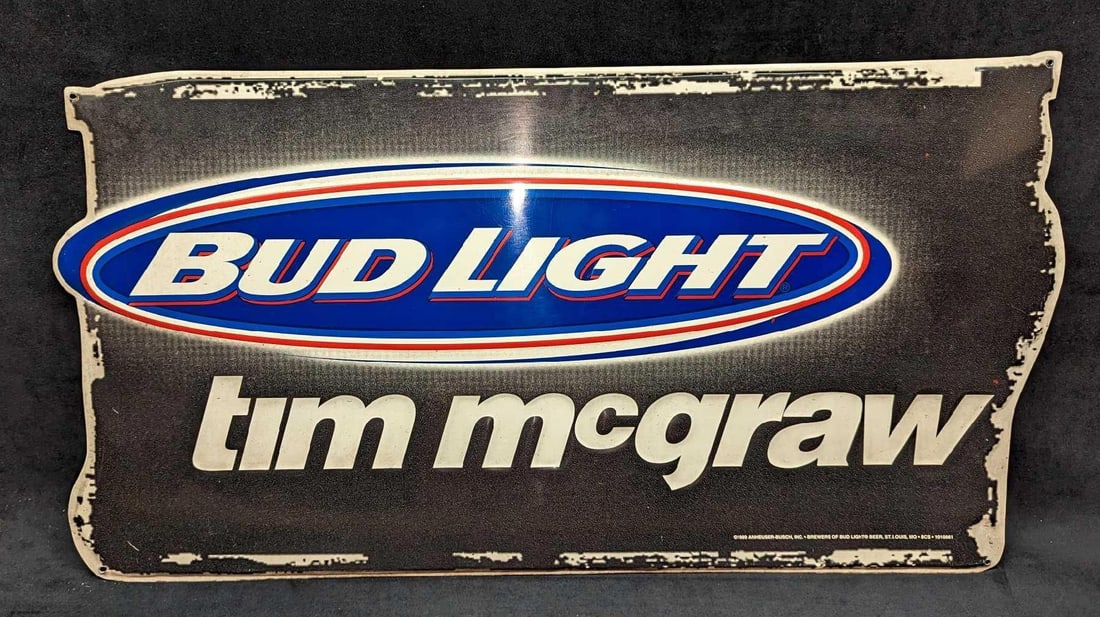 Tim McGraw Bud Light Metal Sign (1 of 4)