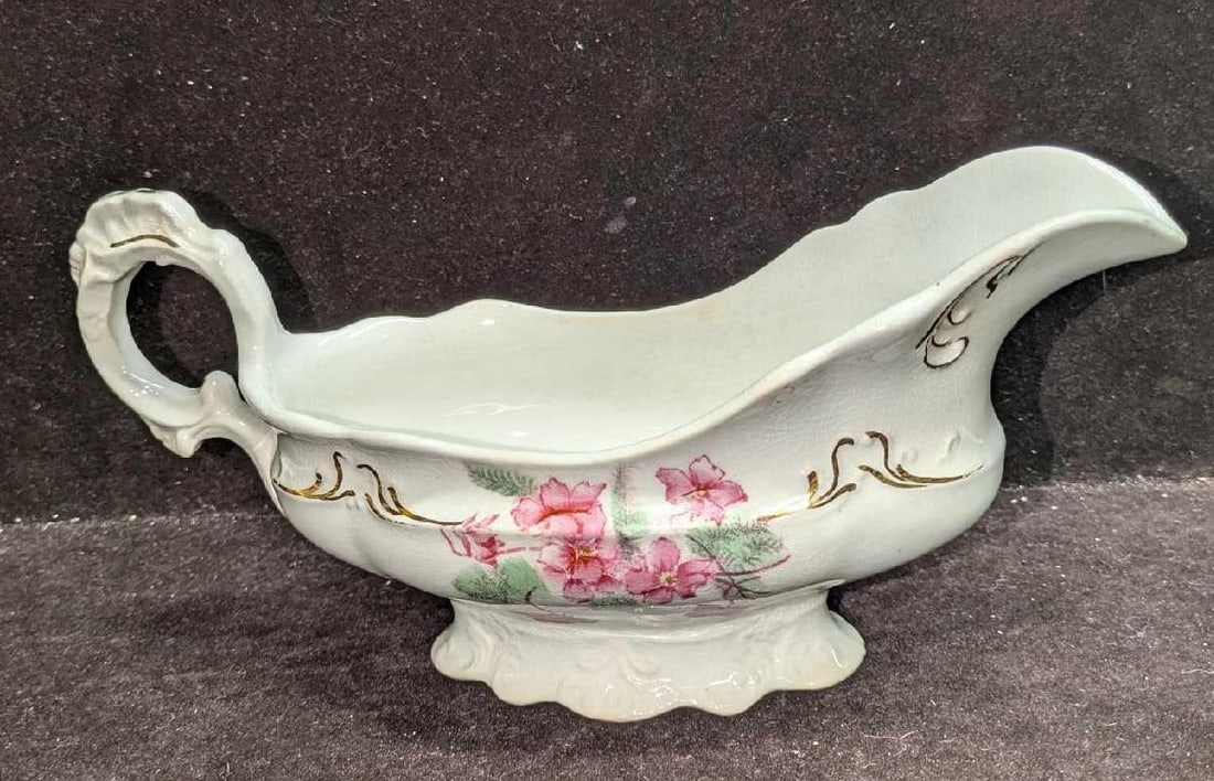 Vintage National China Company Gravy Boat (1 of 8)