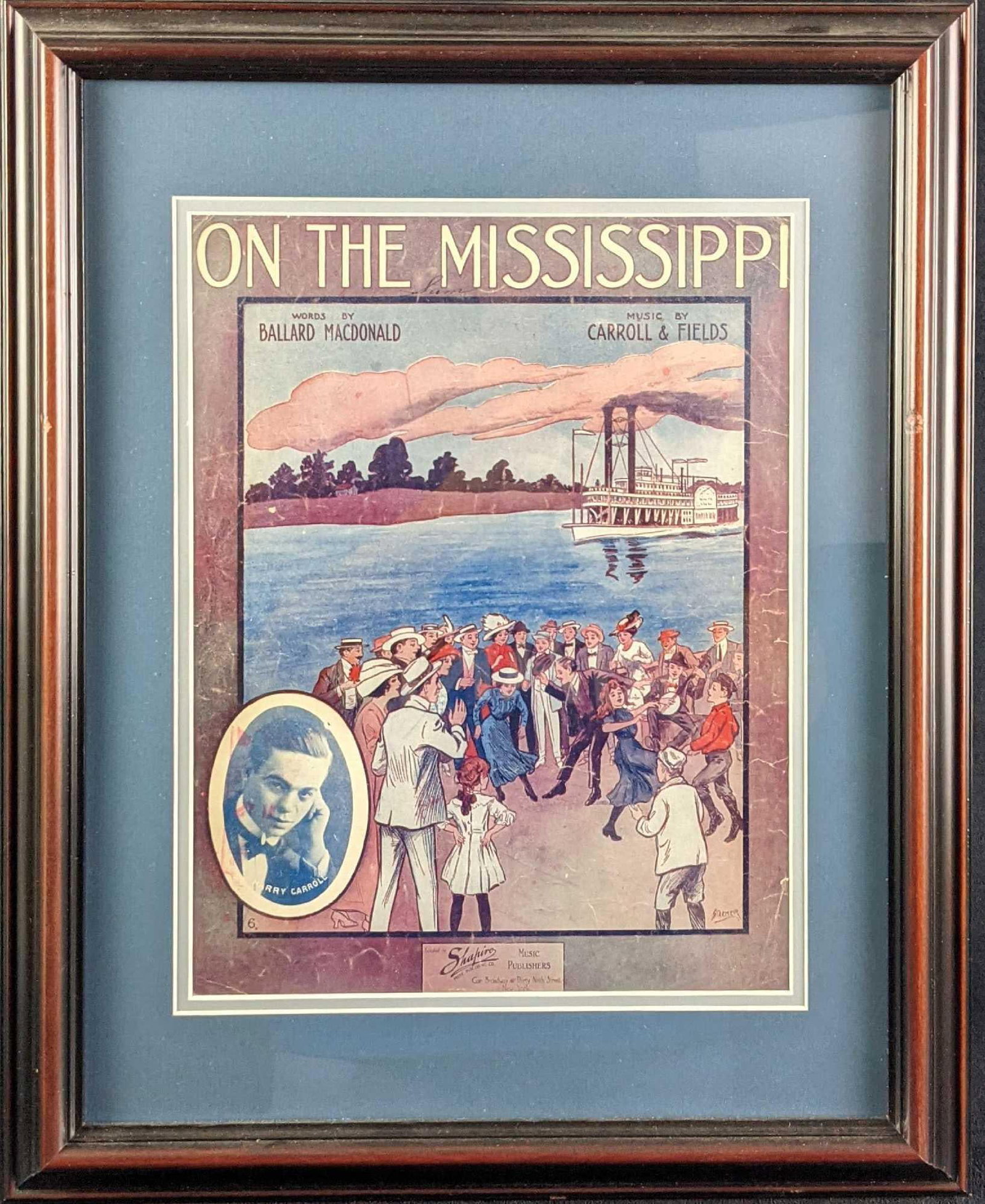 Antique Framed On The Mississippi Sheet Music (1 of 5)