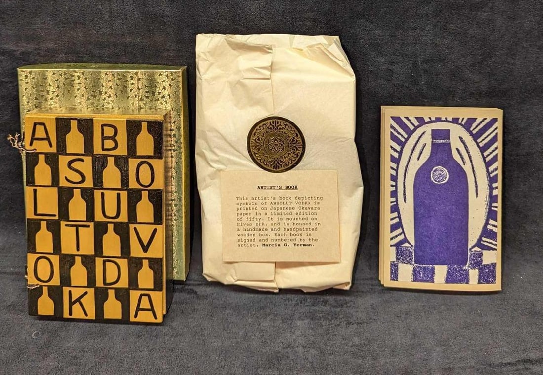 LE Absolut Vodka Artist's Book" by Marcia G. Yerman (1 of 9)