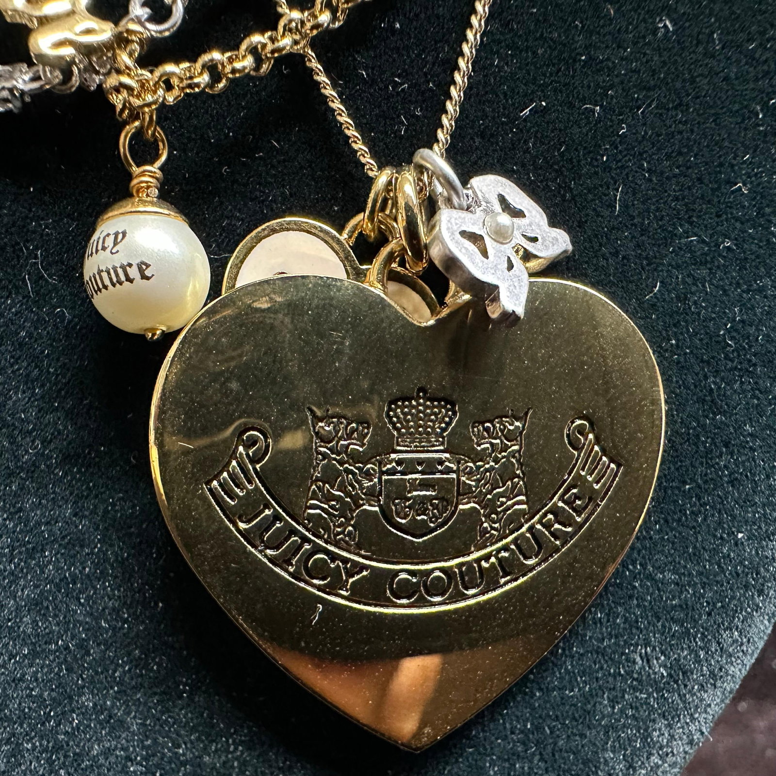 Juicy Couture Novelty Charm Triple Strand Necklace with Box (1 of 9)