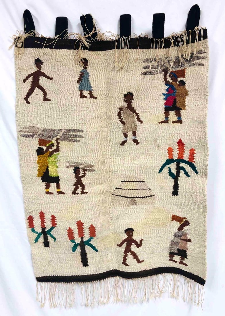 Tapestry Weaving The Sobantu Village Mariorte Pope Ellis School Of Weaving Made By African Pupils (1 of 12)