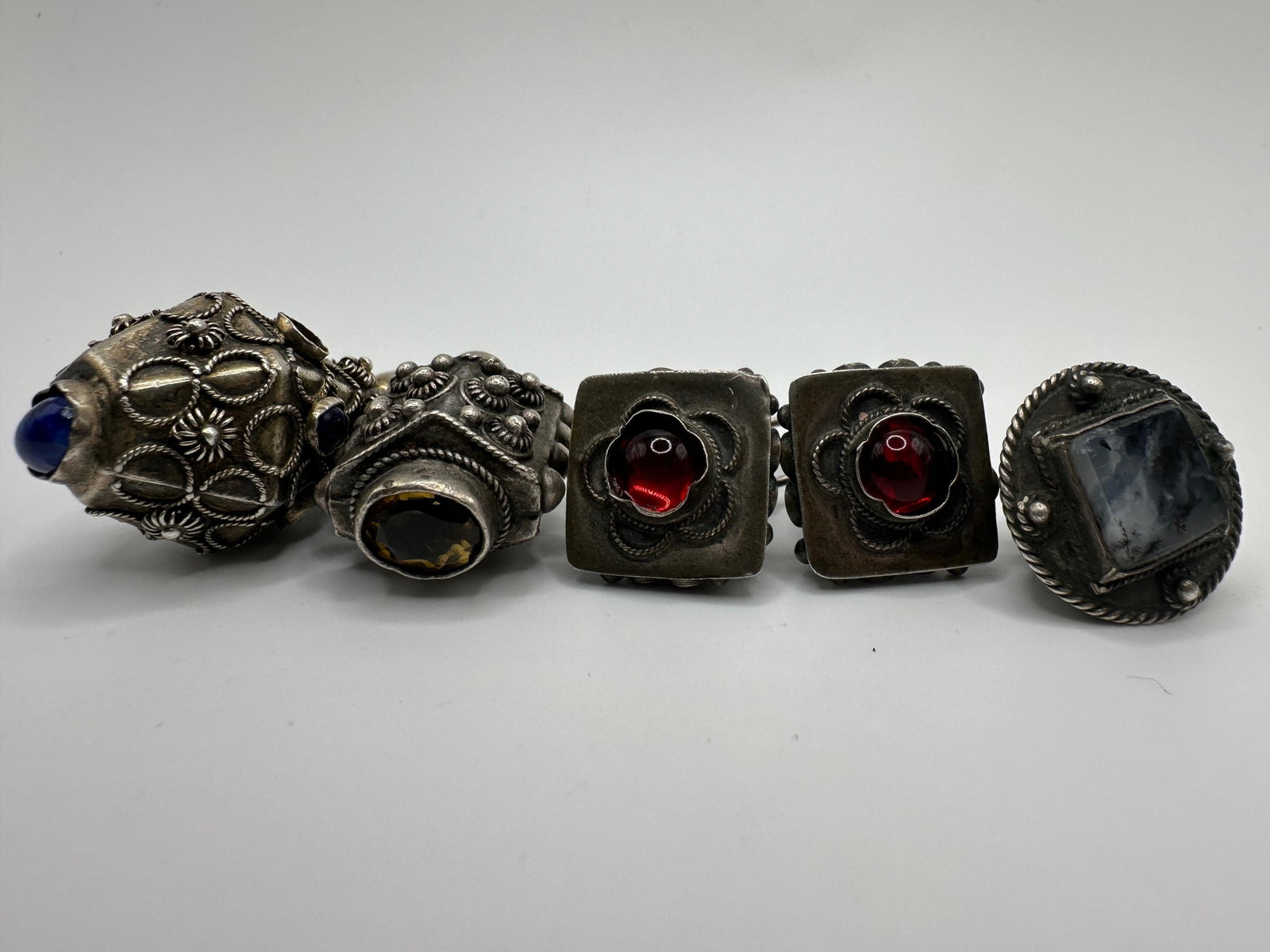 Mixed Lot of 800 Silver 19th-century Victorian Style Jewelry Unmarked: This item is in pre-owned, previously used/displayed condition with noticeable light wear and surface scratches. Please reference all photos for full details. This piece of jewelry has been tested and