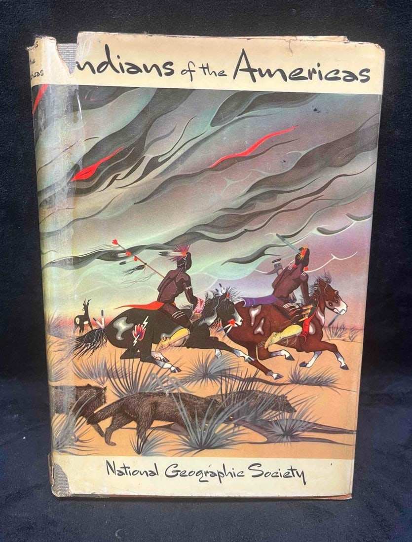 Indians Of The Americas National Geographic Society: This lot contains Hardcover copy of Indians Of The Americas National Geographic Society. The approx weight and dimensions are listed below. Overall the book is in good pre owned condition with minor w