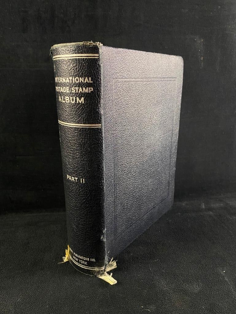 Vintage International Stamp Book: Vintage International Stamp Book 1960s stamp book for collecting stamps from around the world. Has many interesting stamps, including from countries that no longer exist. This binder covers countries 