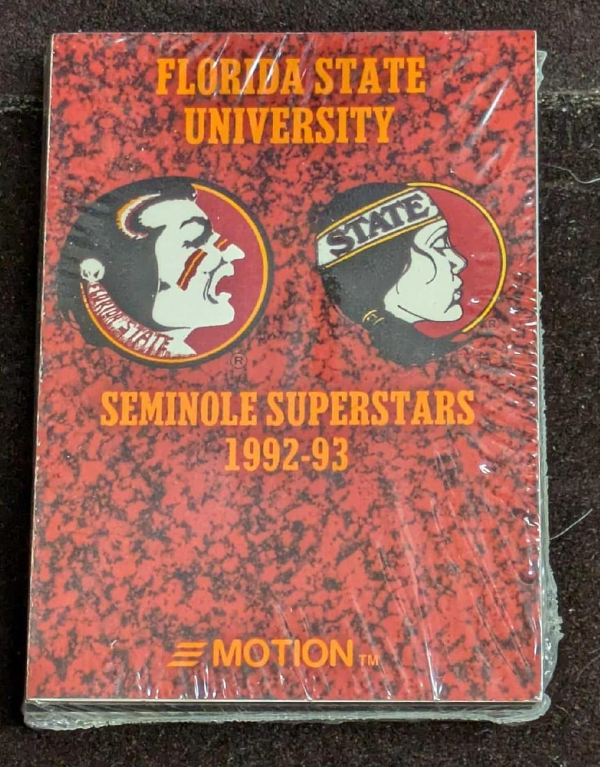 Sealed Florida State University Seminole Superstars 1992-1993 Motion Cards A (1 of 2)