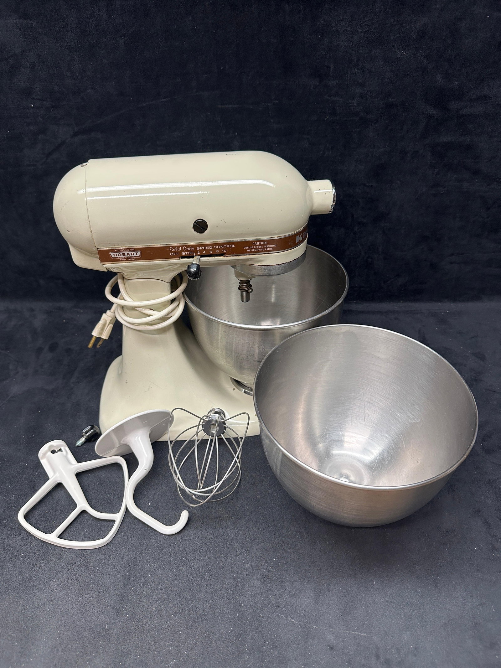 Vintage Hobart KitchenAid K45SS Stand Mixer With Attachments (1 of 7)