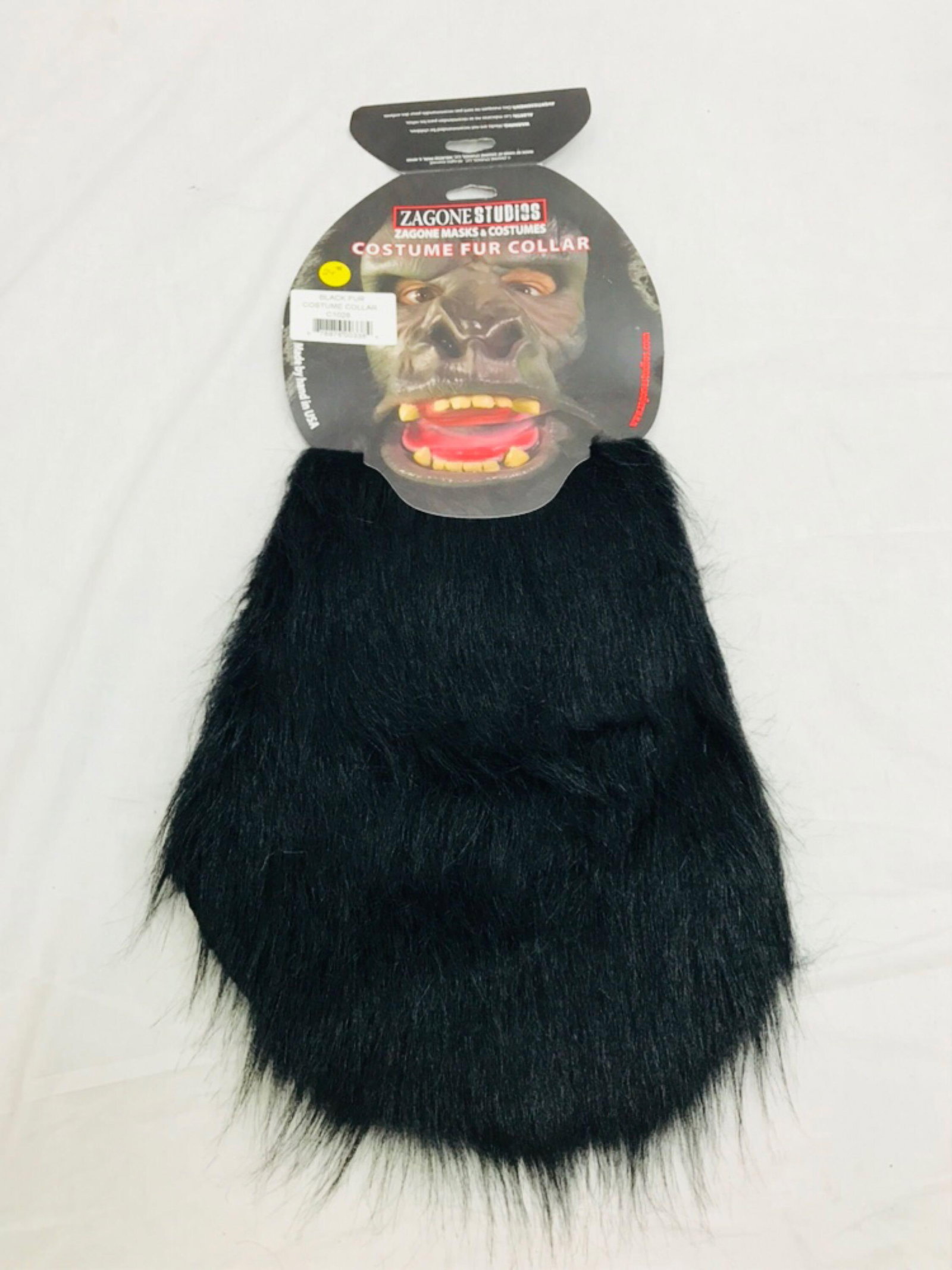 NOS - Halloween Costume Accessory - Fur Collar for Gorilla - Black: This is an unopened NOS item of Halloween Accessory. For the most part the packaging is in good shape. However, some packages may show signs of damage.