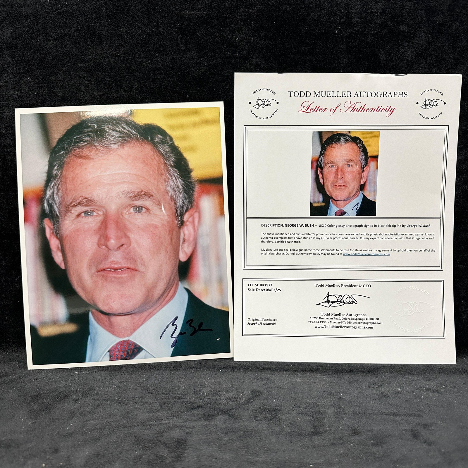 George W. Bush Signed Photograph (1 of 6)