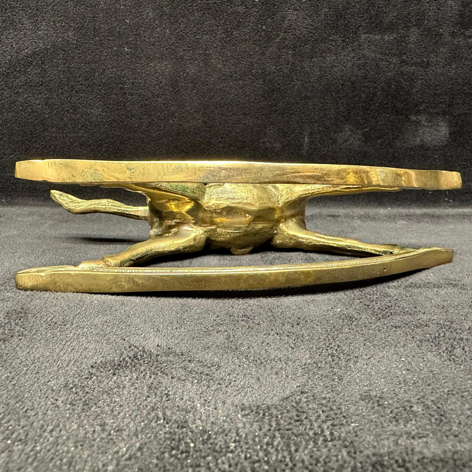 Solid Brass Rocking Horse Figurine - 4