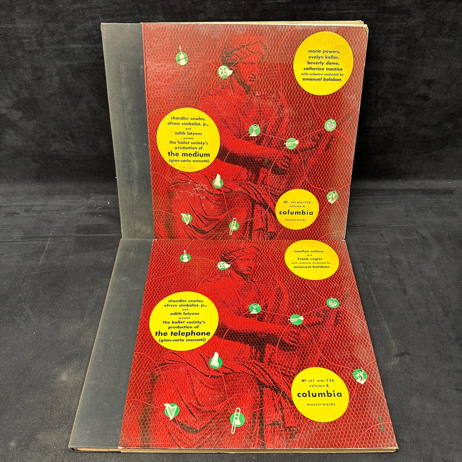 Columbia Masterworks Gian-Carlo Menotti The Medium and The Telephone 78 RPM Record Albums (1 of 7)