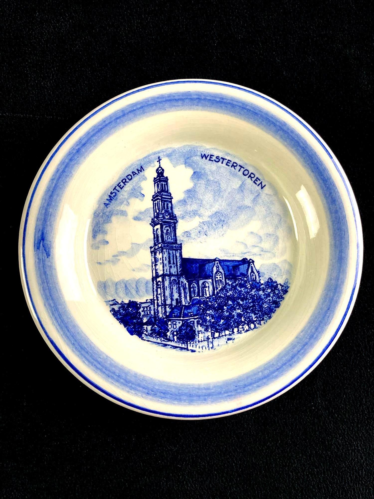 Amsterdam Westertoren Holland Decorative Plate: This lot includes: (1) Amsterdam Westertoren Holland Decorative Plate Condition is used and see photographs for additional details. The plate is decorated to show Westertoren, a re