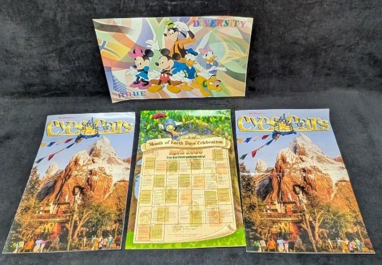 4 Disney Cast Member Exclusive Eyes & Ears Magazines B: 4 Disney Cast Member Exclusive Eyes & Ears Magazines B. Each magazine is approx 17" x 1/8" x 11" and the total weight is 0.50lb. The covers have shelf wear. Please see the images for a listing of the 