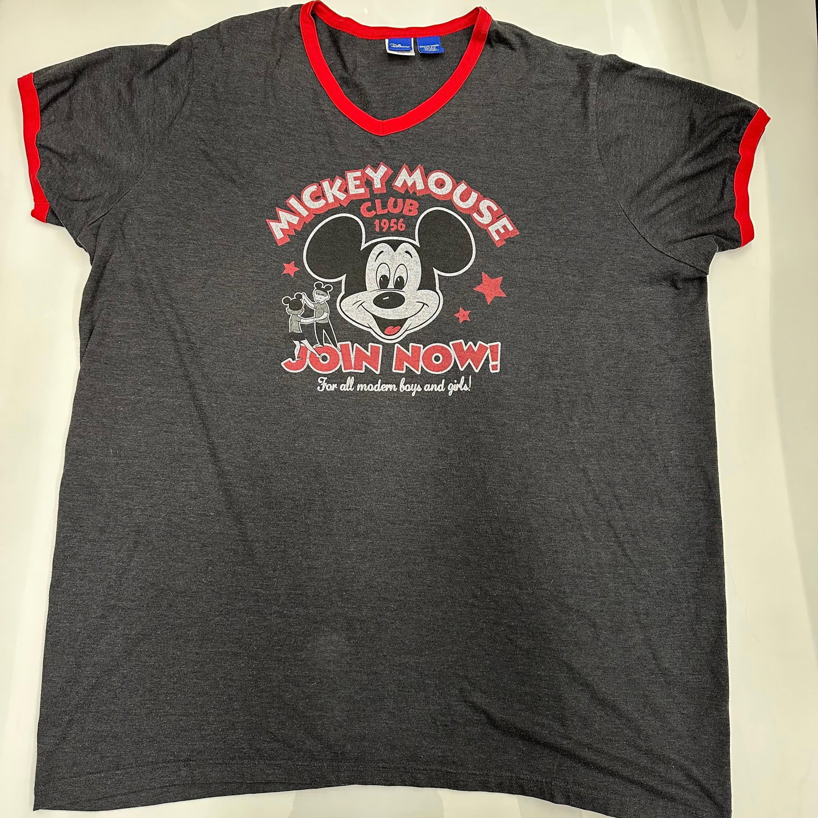 Oversized Nightgown Style Mickey Mouse Club 1956 Big Large Sized Shirt (1 of 9)