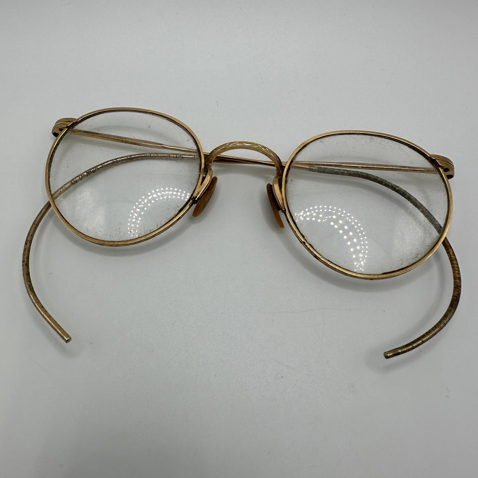 Artcraft Nokorod 1/10 12K GF Gold Filled Round Eyeglasses (1 of 8)