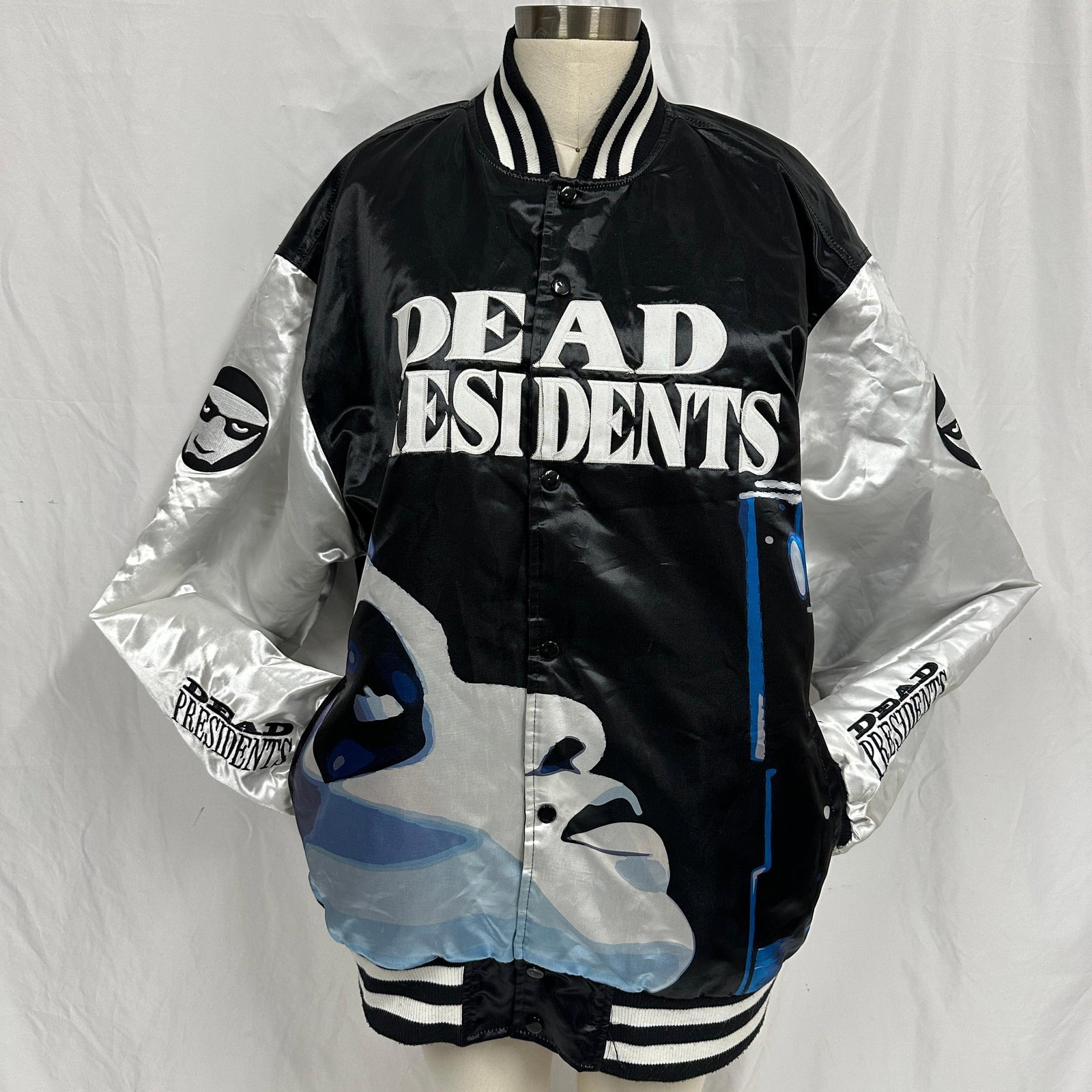 Dead Presidents Reversible Satin Bomber Jacket Headgear Classics Size 5XL (1 of 10)