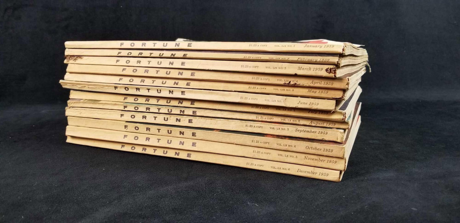 Fortune Magazines 1959 With Index - 2