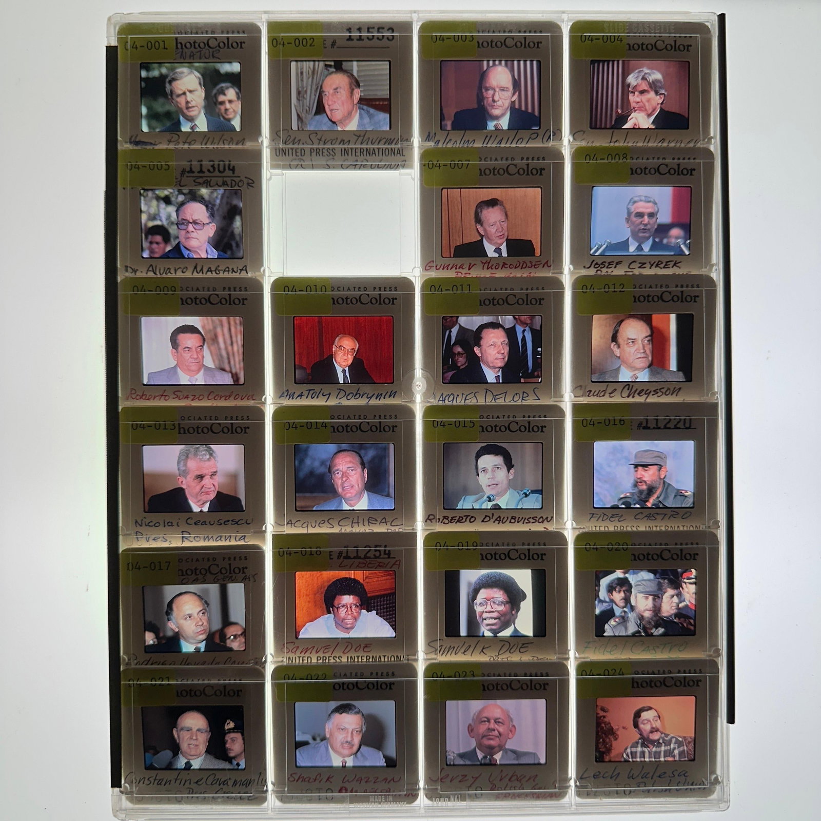 World Leaders and Political Press Photo Slide Transparency Collection Fidel Castro (1 of 6)