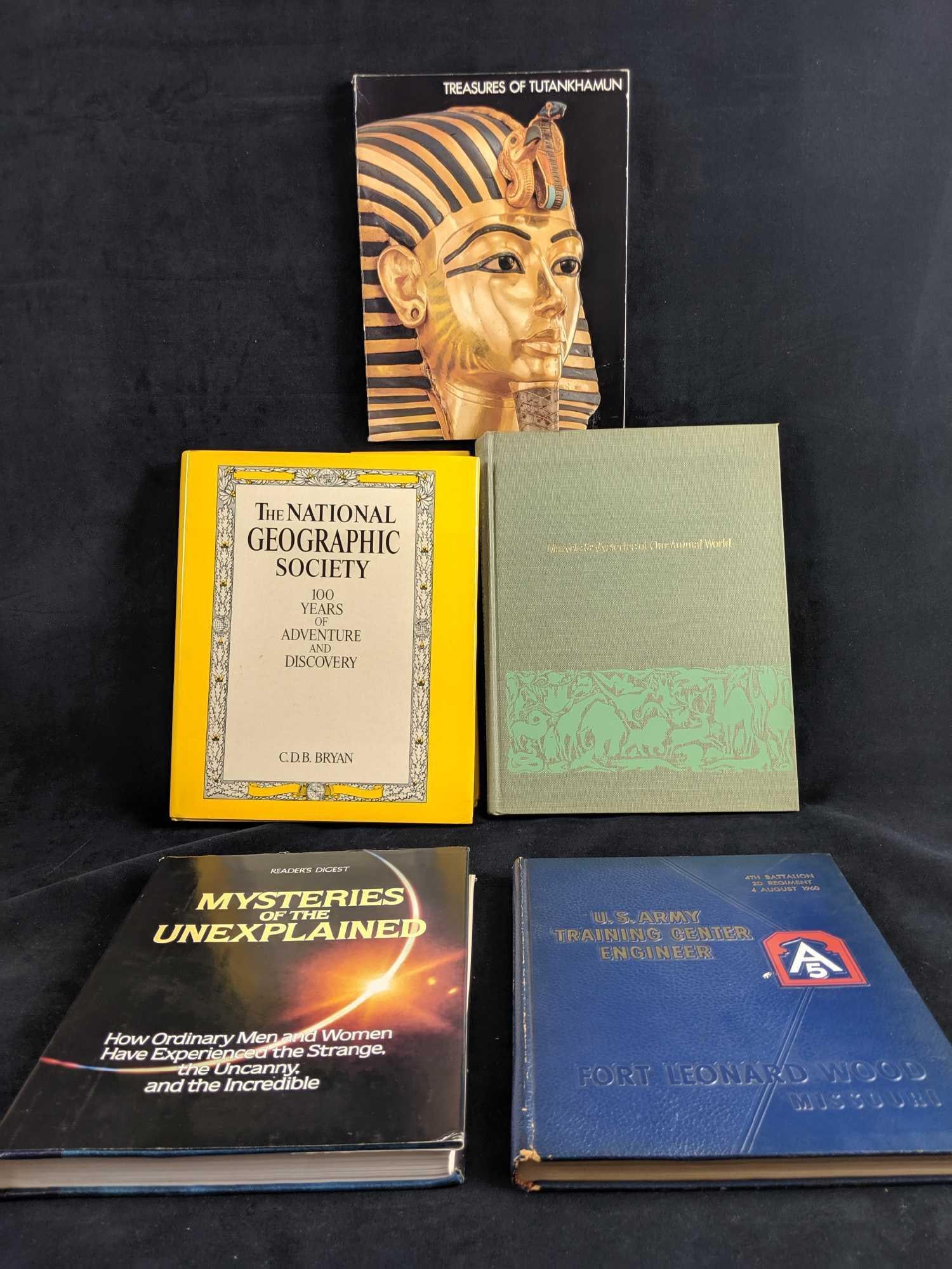 Lot Of Five Books On Mystery And Adventure.: This lot consist of: "Mysteries of the Unexplained: How Ordinary Men and Women Have Experienced the Strange, the Uncanny, and the Incredible" by Reader's Digest. This is approx 9" x 11